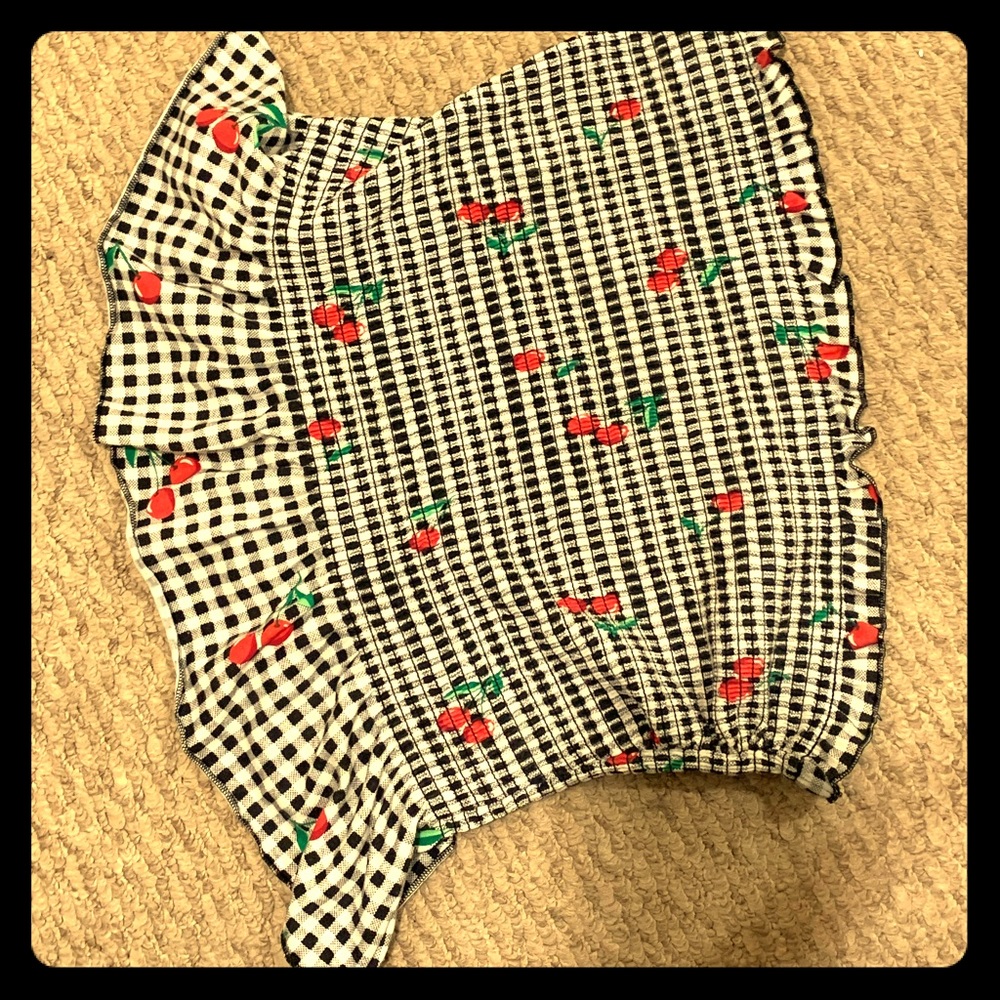 Cherry blossom tube top
